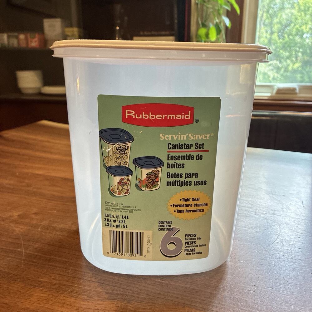 Rubbermaid Servin Saver Canister #7 ~ Lid 21 Cups 0049.